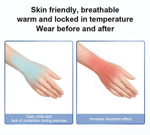 Gants de compression en cuivre respirants sans doigts pour le fitness, le sport et la gym, avec support de poignet et protection des mains - Product Image 5