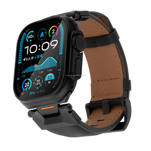 Cinturini di Lusso in Vera Pelle per <span class=keywords><strong>Apple</strong></span> <span class=keywords><strong>Watch</strong></span> Serie 11 10 9 8 7 <span class=keywords><strong>6</strong></span> 5 4 3 2 1, SE 3 2 1, Ultra 3 2 1 - Product Image 5