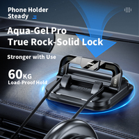 Support de téléphone de voiture rotatif à 360° en plastique, fixation sur tableau de bord, installation facile, clip pour véhicule, navigation mains libres, conduite sans les mains
