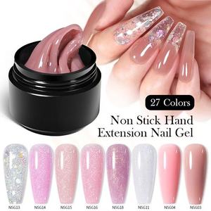 Gel de Extensión de Uñas Antiadherente de 15 ml, 27 Colores, Gel Constructor Personalizado, Autonivelante, Removible con Acetona, Extensión de Uñas UV para Manicura Profesional - Product Image 5