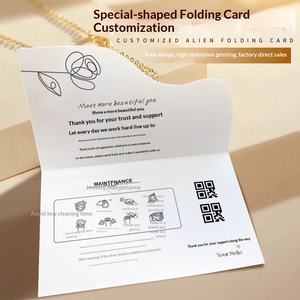 بطاقة مخصصة بتصميم غريب لمحل الزهور، بطاقة تهنئة، بطاقة صيانة مجوهرات مخصصة، تصميم بطاقة دعوة، بطاقة بريدية زهرية - Product Image 2