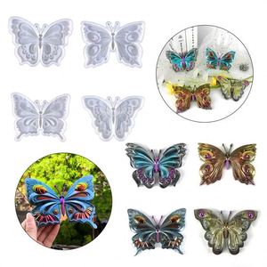 3D Butterfly <b>Animal</b> <b>Crystal</b> Epoxy Resin Craft Art Supplies DIY Gypsum Easter Resin Casting with Silicone Mold Cake Tools - Product Image 2