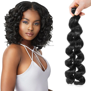 <span class=keywords><strong>ผม</strong></span>ถักเกลียวลอนหลวมอิตาลีสำหรับผู้หญิงผมถักเปียสังเคราะห์ - Product Image 1