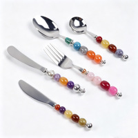 Kit de perles acryliques irrégulières rétro pour bricolage, taille du trou 5 mm, parfait pour la décoration intérieure, les rideaux de porte et les accessoires de table