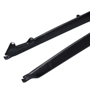 Phụ tùng xe đạp sợi <span class=keywords><strong>carbon</strong></span> tùy chỉnh nhà máy, phuộc trước cứng cho xe đạp đường trường, loại trục thẳng, phanh đĩa - Product Image 2