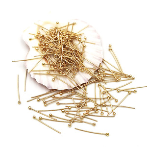 Stainless Steel Ball Needles 0.6mm Diameter 20 30 40mm Length Jewelry Making Beading <b>Pins</b> Round Smooth Shape Yiwu Origin - Product Image 3