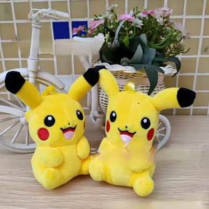 4 इंच के कार्टून प्यारा नरम एनीमे पॉकेमेटेड खिलौना पिकाचू प्लश कीचेन कोवाई स्टड खिलौने स्कूल बैग और बैकपैक पेलेंट प्लश खिलौना - Product Image 2