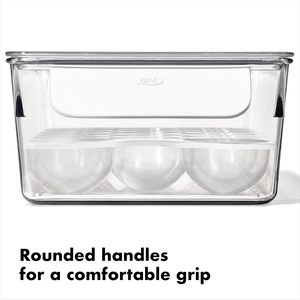 Porte-œufs en plastique écologique moderne JX <span class=keywords><strong>OXO</strong></span> avec plateau et couvercle amovibles pour la cuisine - Product Image 5