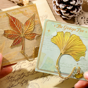 Marcapáginas Metálicos con Diseño de Hojas Vintage, Elegantes Accesorios de Lectura, Regalos para Amantes de los Libros, Escritores, Profesores y Estudiantes, MOQ Bajo - Product Image 5