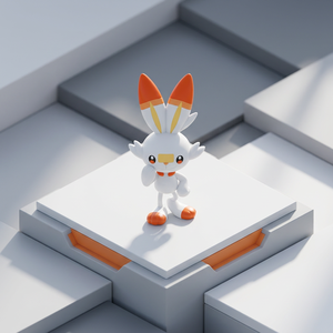 Figurine de collection Pokémon Scorbunny Quick 05 de Bandai (Corée) – Kit de modélisme en plastique, style animal, facile à assembler - Product Image 1