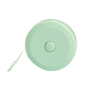 Plastic Measuring Tape 1.5 Meter Automatic Telescopic Soft Tape For Clothing Measurement Nordic Blue And Simple White - Product Image 3