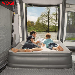 WOQI tek kişi akın kumaş PVC şişme yatak dahili elektrik ile hava pompası - Product Image 6