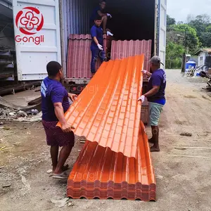 Strong acid and alkali resistance corrugated plastic roofing tiles for sale tile the pvc roof