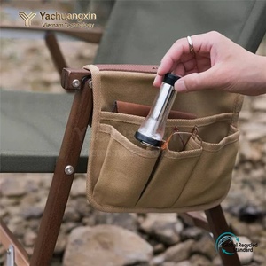 Outdoor Camping Foldable <b>Chair</b> <b>With</b> Canvas Armrest <b>Storage</b> Bag Multi Functional Side Pocket For Drinks And Gear All Seasons Use - Product Image 5