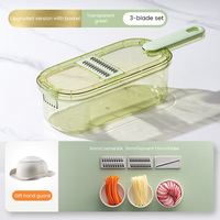 Handmatige keukenhulp voor fruit, vlees, knoflook, multifunctionele plastic groentesnijder, groentehakker, speciale gereedschappen