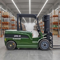 Yüksek Kaliteli Elektrikli Forklift 1.5 Ton 2.5 Ton 3 Ton 4000 Lbs 5000 Lbs Akülü Depo Konteyner Kaldırıcı Elektrikli Forklift