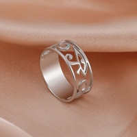 Antiguo Egipto Ojo de Horus anillo hueco Ra Udjat anillos de dedo accesorios Ankh Cruz joyería de acero inoxidable para mujeres y hombres