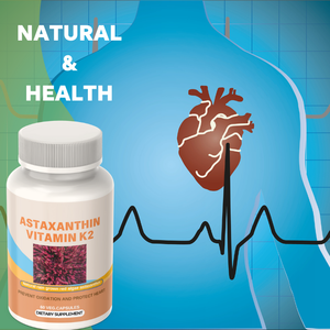 Oem tự nhiên Haematococcus pluvialis Astaxanthin + Vitamin K2 viên nang bảo vệ sức khỏe tim mạch - Product Image 3