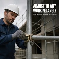 Raccord pivotant réglable galvanisé pour échafaudage, connecteur de tube en acier Q235 pour la construction d'échafaudages