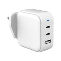 Cargador de Pared de 65W con Enchufe AU, EU, US, UK, IN para Teléfono Móvil, Tableta, Portátil, etc. Dispositivo USB