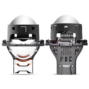 New Auto phụ kiện ánh sáng 12V 3.0 bi led Tri lăng kính đèn pha ống kính máy chiếu 120W đầu đèn laser ống kính máy chiếu - Product Image 1