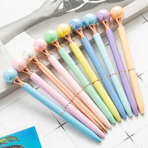 Grande perle stylo à bille cadeau d'affaires de luxe Logo personnalisé publicité stylo en métal perle sceptre de la reine stylos à bille - Product Image 1