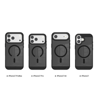 Pour iPhone 17 Pro Max étui de téléphone portable magnétique étui antichoc transparent pour iPhone 14 15 16 coque de Dissipation thermique en nid d'abeille