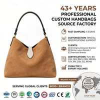 Sac hobo souple en cuir suédé camel, personnalisé, avec bandoulière noire classique et poignée blanche en forme d'épée, sac à bandoulière pour femme, OEM personnalisé