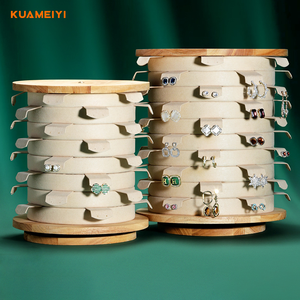 Tùy Chỉnh Vòng Đồ Trang Sức Bằng Gỗ Hiển Thị Đứng Vòng Đeo Tay Bông Tai Mặt Dây Chuyền Hiển Thị Kệ Vòng Cổ Khung Đồ Trang Sức Hiển Thị Đứng Đạo Cụ - Product Image 3