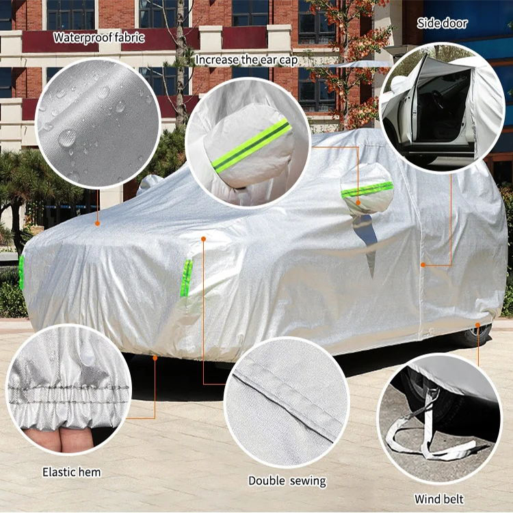 ORANGLES Winter Waterproof SUV Car Cover Dust Proof Hail Proof Outdoor Bahrain - angled perspective - presenting advantages - Image 4 of 6 | fits any environment | Purchase Winter Waterproof SUV Car Cover Dust Proof Hail Proof Outdoor Bahrain Michigan | Free Shipping ORANGLES