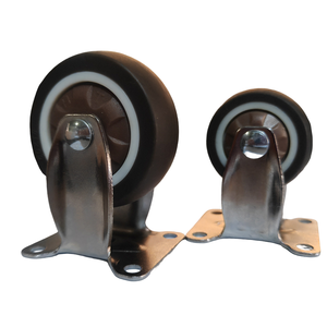 Fabricación de fábrica Venta directa Barato Marrón PVC/PP/TPR Goma Silla de oficina Rueda y rueda para muebles industriales con cerradura - Product Image 2