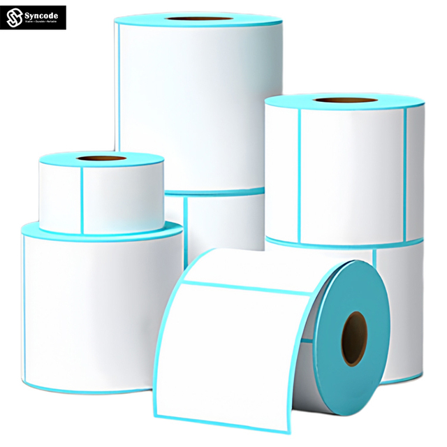 Hot Sell Shipping Thermal Labels Roll Waterproof Barcode Self-adhesive Sticker Compatible Zebra for Logistic Packaging Label