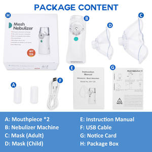 เครื่องพ่น<span class=keywords><strong>ยา</strong></span>แบบตาข่ายอัลตราโซนิคอัจฉริยะขนาดเล็กพร้อมแบตเตอรี่แบบชาร์จไฟได้สำหรับเด็ก/ผู้ใหญ่ - Product Image 6