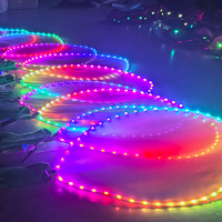 Accessoire de danse LED en forme de pétale lumineux pour spectacle sur scène, festival, événement, fête, concert, boîte de nuit, spectacle de mariage