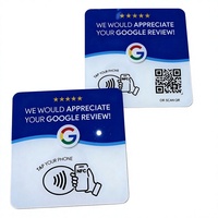 Panneau de table intelligent personnalisable en acrylique avec code NFC et QR, compatible Android, pour avis Google, médias sociaux et engagement client - Chine
