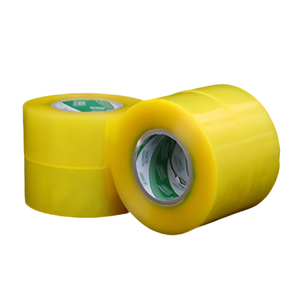 Duy nhất hai mặt rõ ràng Hộp băng dính màu Vàng-Nâu <span class=keywords><strong>Jumbo</strong></span> CuộN Bopp đóng gói Băng Acrylic Bopp con dấu Băng - Product Image 2