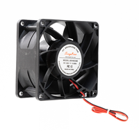 Ventilateur axial 80 mm 80x80x38 mm 12V/24V/48V 3A, haut débit d'air (100 CFM), ventilateur de refroidissement électrique CC sans balais OEM pour usage domestique et industriel