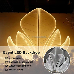 LEDA Impresionante estilo de pluma LED dorada Decoración DE BODA Ideal para el estilo del evento del festival - Product Image 2