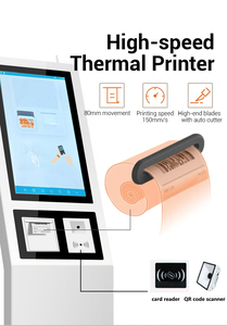 Kiosco de Autoservicio para Pedidos de Boletos, Lector de Códigos de Barras, Reconocimiento Facial, Carcasa Metálica, Control por Aplicación, Control Electrónico, Comercial - Product Image 4
