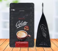 Emballage de café recyclable, imprimé en héliogravure, étanche, à fond carré, avec fermeture éclair et valve, pour sucre, aliments pour animaux de compagnie et sachets à mâcher