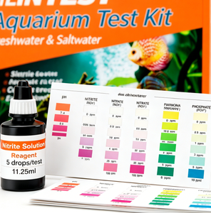 Kit de Prueba de Agua para <span class=keywords><strong>Acuario</strong></span> 5 en 1 con Reactivo Activo para Amoníaco, pH, PO4, <span class=keywords><strong>NO3</strong></span>, <span class=keywords><strong>NO2</strong></span> - Product Image 3