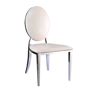 Chaise de salle à manger de luxe empilable en métal rose doré et tissu, style contemporain et moderne, écologique, en promotion - Product Image 1