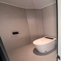 Capsule spatiale préfabriquée de luxe portable et mobile, entièrement meublée, mini-pod de vie au design moderne, technologie intelligente, pour bureau, bâtiment ou extérieur