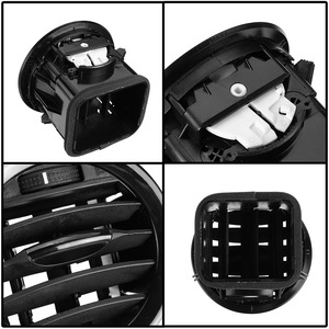 Round Car Air Conditioning Vent Black Adjustable For Vauxhall Adam Corsa <b>D</b> 2007-2015 <b>Models</b> Part F08240 - Product Image 4