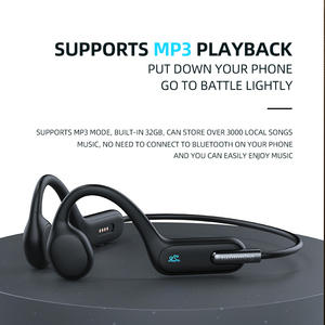 <span class=keywords><strong>X6</strong></span> Không Thấm Nước Không Dây Xương Dẫn Thể Thao Dây Đeo Cổ Thông Minh Không Dây Bơi Chơi Game Tai Nghe Finsoud Màu Xanh Răng Tai Nghe Không Dây - Product Image 2