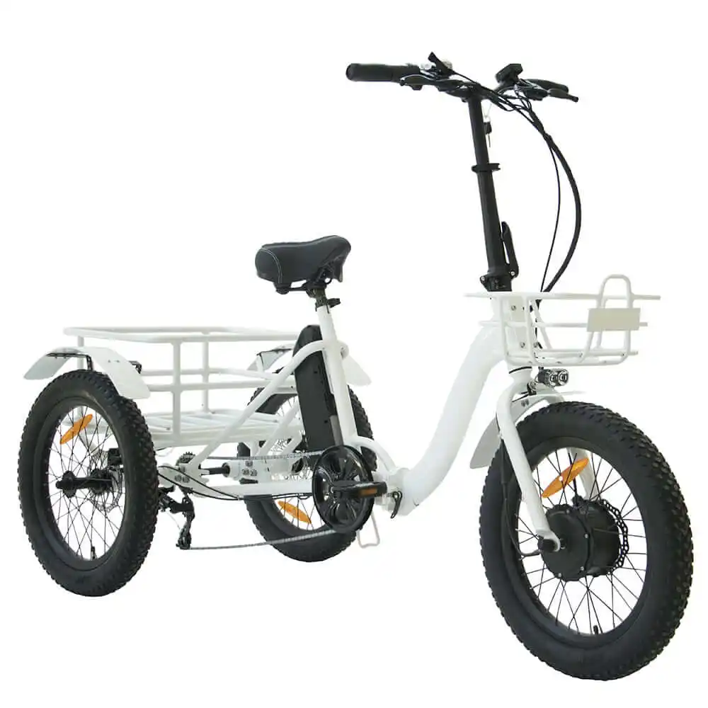 Triciclos eléctricos de neumáticos anchos para adulto, potente triciclo eléctrico de 3 ruedas, para adultos, F 24 "R 20" 2022 W, Fat Etri, Top 5 Touring, 750