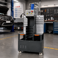Amsxzo HY-3001 Prensa Hidráulica para Extracción y Montaje de Bujes de Suspensión de Chasis de Automóviles, Herramienta de Reparación de Automóviles para Taller y Garaje, 220V