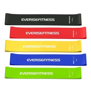 Venta al por mayor de látex Rosa bucle ejercicio Fitness banda conjunto resistencia pesada Etiqueta Privada para terapia física y entrenamiento - Product Image 2