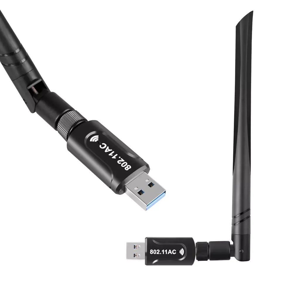 HG 1200M RTL8812AU 2.4G & 5.8GHz Dual Band USB 3.0 WiFi Dongle Network Card Dual band Wireless Wifi Adapter for PC
