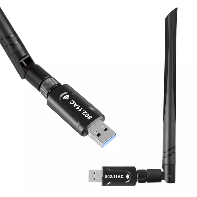 HG 1200M RTL8812AU 2.4G & 5.8GHz Dual Band USB 3.0 WiFi Dongle Network Card Dual Band Wireless Wifi Adapter for PC